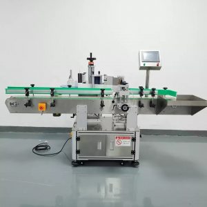 Best Selling Automatic Round Bottle Double-Sides Adhesive Labeling Machine Food Can Vertical Roll Bottle